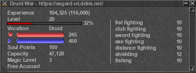 Signature for player Druid War